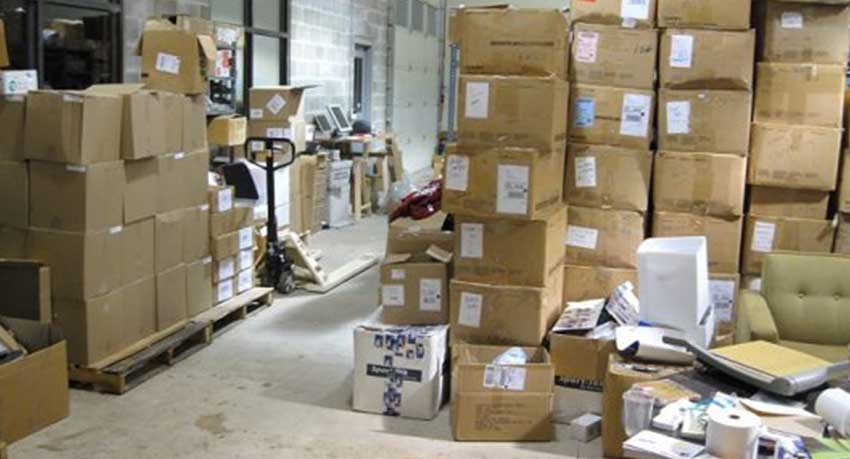 warehouse mess