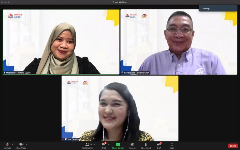 webinar sap express dengan tokotalk