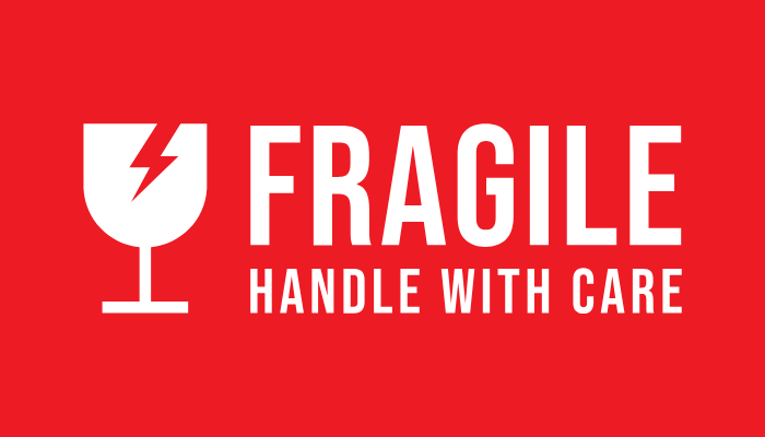 stiker fragile hd