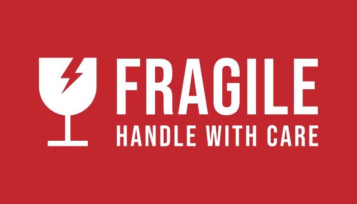 fragile lakban
