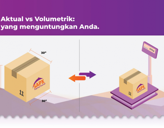 perbedaan berat aktual vs volumetrik
