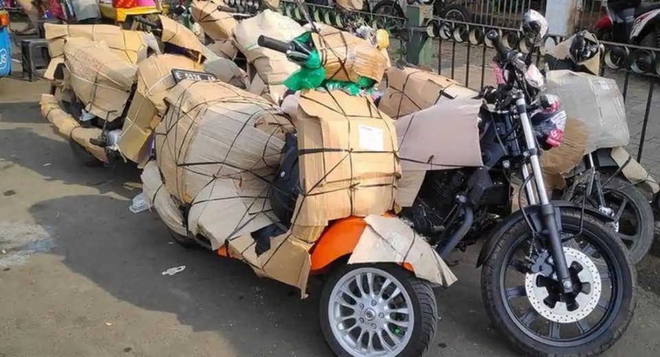 cara mengirim motor